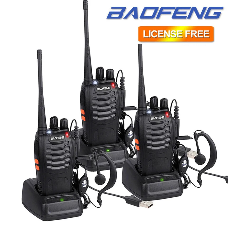 5 pezzi BF888S Walkie Talkie Antenna UHF Antenna radio A Due Vie Antenna Ricetrasmittenti Antenna mobile Antenna Originale Compatibile con Baofeng Walkie Talkie radio Antenna per auto radio nera