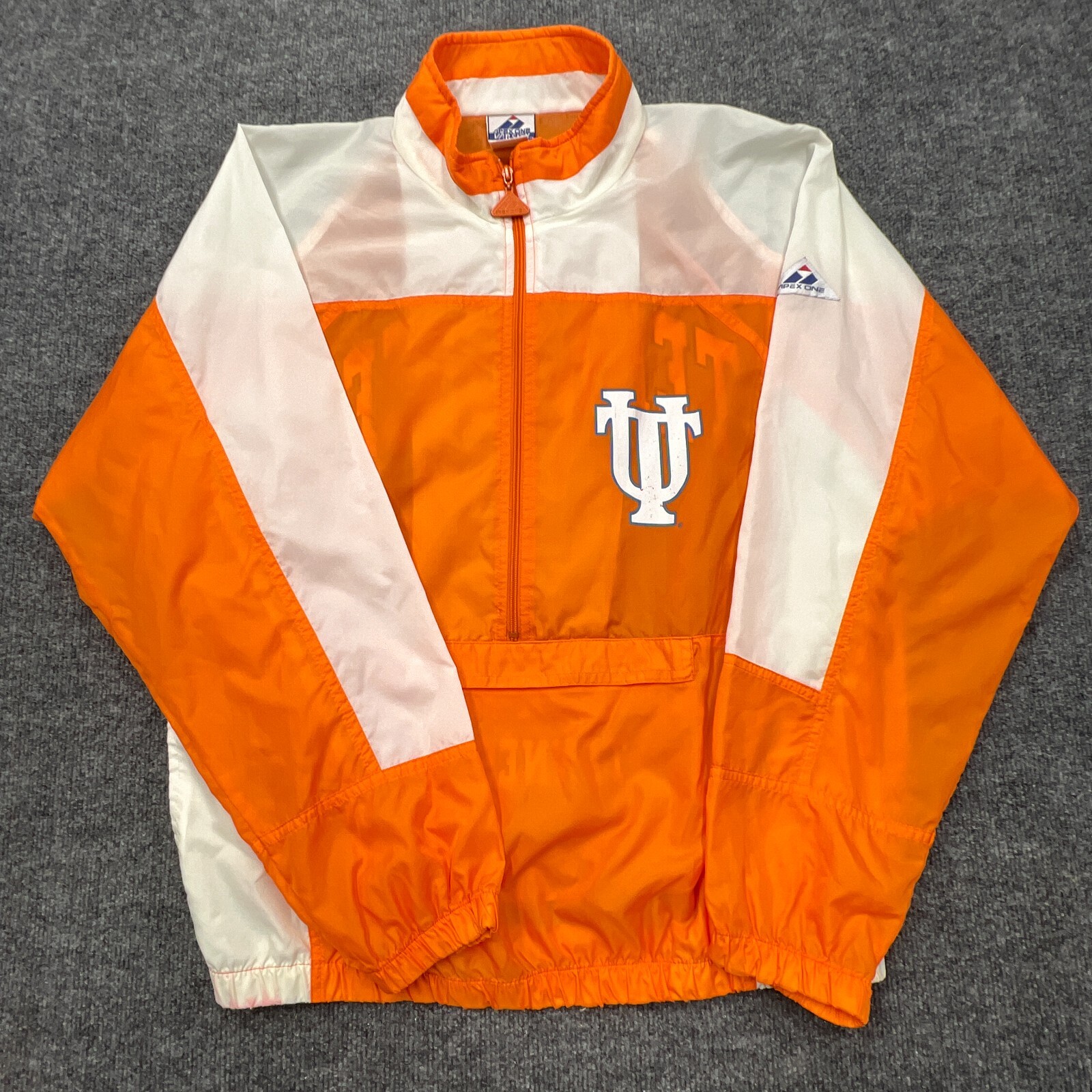 VTG Tennessee Volunteers Vols APEX ONE Jacket sz L Orange White