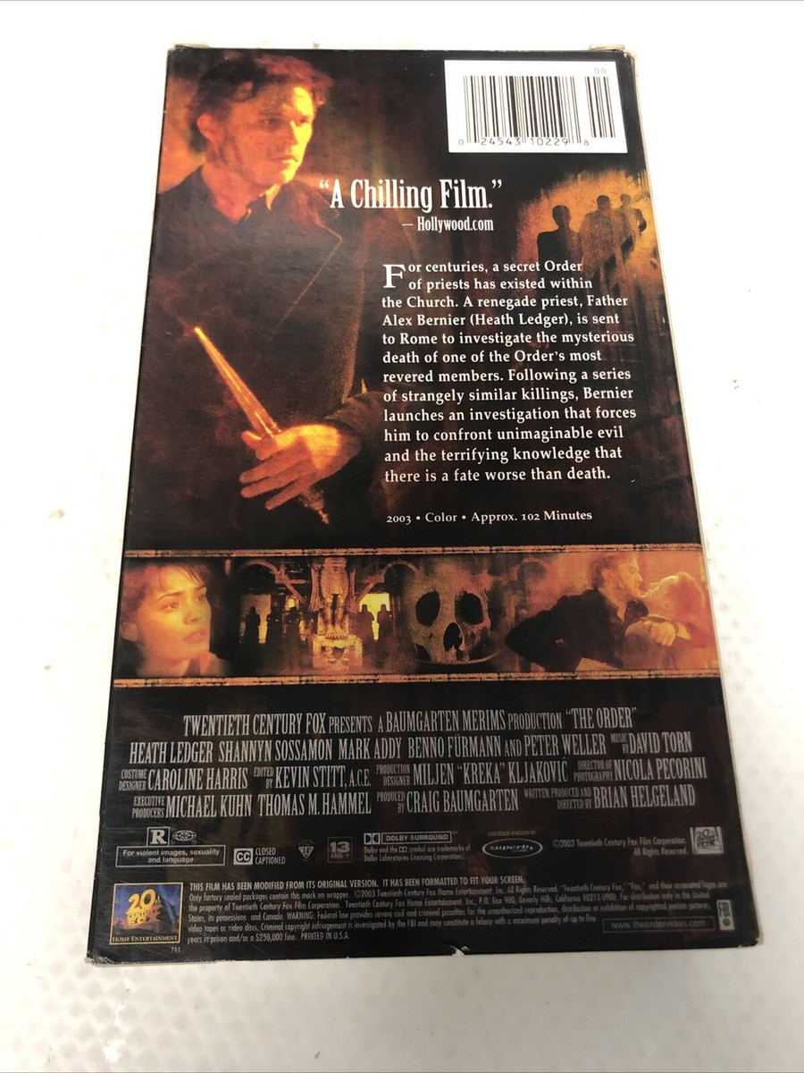 The Order (EX-RENTAL VHS) 20th Century Fox #2220225 (2003