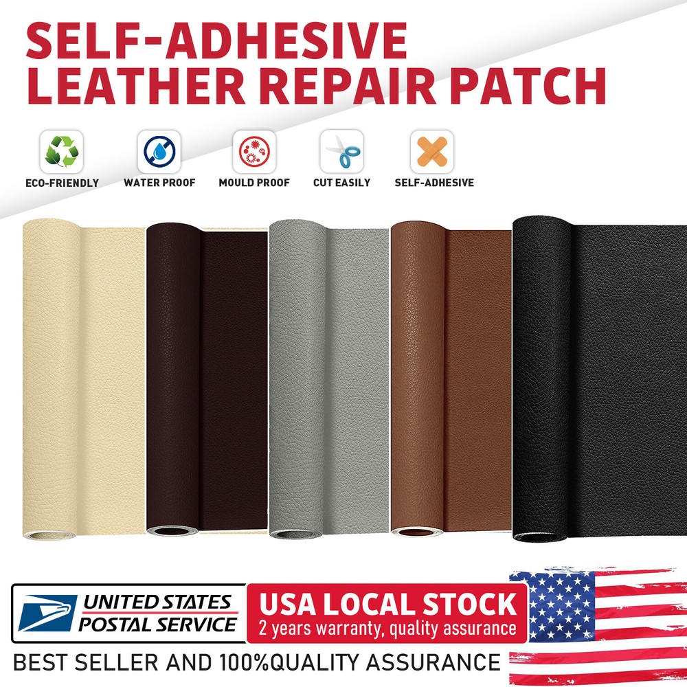 Leather Repair Kit Self-Adhesive Patch Stick ON Sofa Clothing Car Seat Couch &US