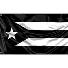 Flag of Black Puerto Rico, Unique Design, 3x5Ft / 90x150 cm size, EU Made