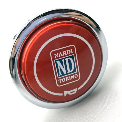 Nardi Red Italy Torino Steering Wheel Horn Button Classic Single Universal - Picture 3 of 6