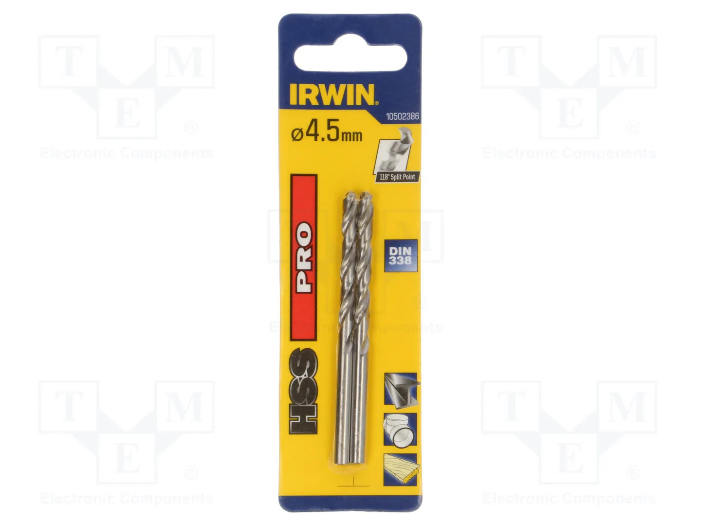 Irwin Forets Pro Taillés Meulés - Din 338 Hss - 4,5X80 Mm - Bild 4