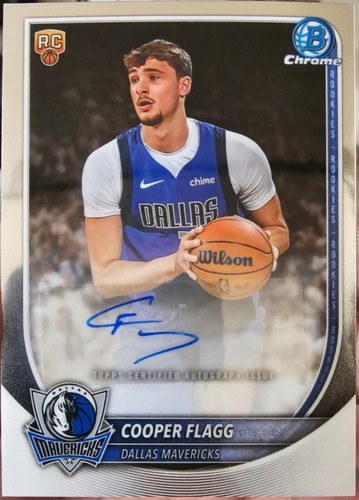 Cooper Flagg #BCA-CF 2025 Bowman Chrome Autograph card