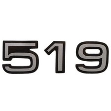 Ranger Boat Raised Decal Sticker 7604258 | Z 519 Silver 5 x 1 1/2 Inch