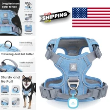 Comfortable Breathable Dog Vest Harness with Reflective Strips for Small Breeds