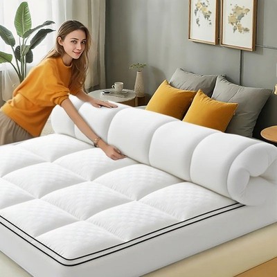 Extra Thick Mattress Topper 1000GSM Cooling Breathable Deep Pocket Fitted Pad