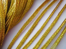 10 Meter Flat Cord Gold Trims 4mm Tip Sew Cord