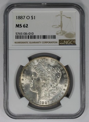 1887-O Morgan Dollar NGC MS62