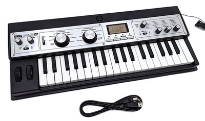 Korg microKORG XL Synthesizer/Vocoder MKXL w/ Power Supply & USB Cable - Tested