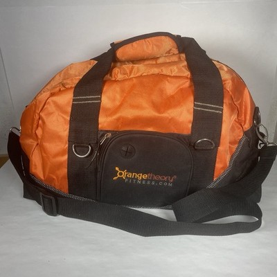 Orange Theory Small Duffle Bag Orange Black  Handles With Shoulder Strap