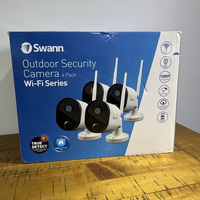 Swann Outdoor Überwachungskamera 4er Pack WiFi Serie 1080p HD Wetterfest Kabellos