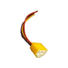 H4 3 Pin headlamp blub  holder replacement connector Plug Socket Push On ceramic