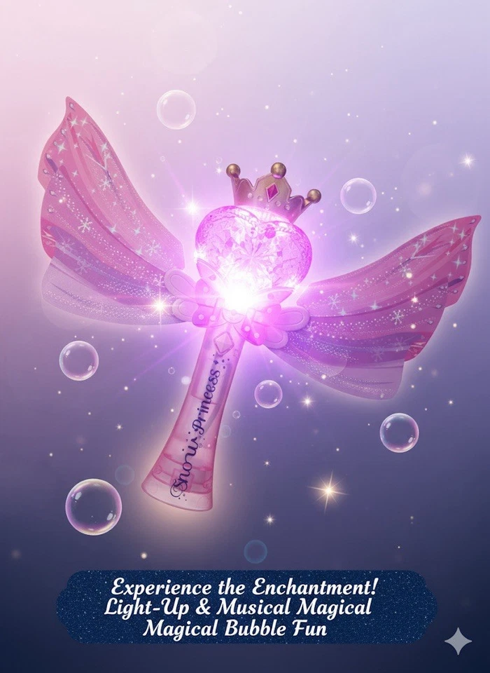 Varita Burbuja Luces y Sonidos Princesa Tiana Disney NUEVA Foto 2 de 4