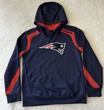 New England Patriots NFL Youth Large L Size 14/16 Red  Blue Hoodie Pullover