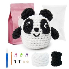 Panda Amigurumi Crochet Kit for Beginners with Video Tutorial