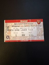 2004 Arsenal Invincibles Finish Unbeaten Premier League Season Leicester Ticket