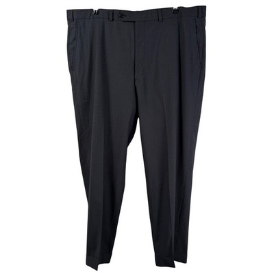 Brooks Brothers Fitzgerald Navy Herringbone Wool Dress Pants Stretch Mens 40x27