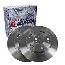 2x ACKOJA BREMSSCHEIBEN 260mm VOLL HINTEN passend für HONDA ACCORD | A26-40010
