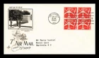 DR JIM STAMPS US COVER AIR MAIL 7C FIRST DAY ISSUE SCOTT C60 BLOCK ARTCRAFT