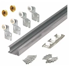 Primeline Tools 161793 Bypass Closet Track Kit, 72 In., 2-Door Hardware,
