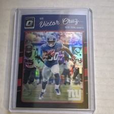 Panini 2016 Donruss Optic Victor Cruz #69 Black Parallel /25 Serial Numbered NFL