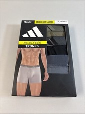  Adidas Performance Boxer Briefs Underwear 3-Pack Men's 3" Inseam Size XXL New