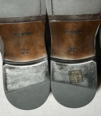 MAGNANNI Eddison Plain Toe Derby Black Leather Men display picture 1