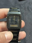 Seiko Watch Men 29mm Black Dial Black Tone Analog Digital H449-5339
