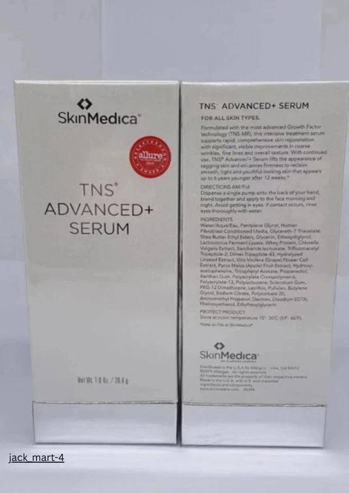 ⭐ SkinMedica  TNS Advanced Serum - 1 oz Exp 2027  Sealed  GUARANTEED AUTHENTIC! - Image 3 of 4