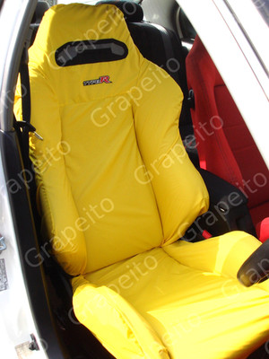 Honda Civic Type R EK9 DC2 SR3 Tailored Made for RECARO Seat Cover Set (Yellow)