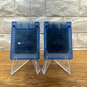 Sony Playstation 2 PS2 OEM 8mb Blue Memory Card SCPH-10020 Lot of 2 Tested