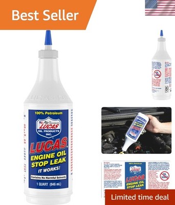 Lucas Oil Stop Leak - 1 Quart - Non-Corrosive Formula for Engine Seal Protection
