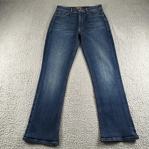Mother High Waisted Runaway Jeans Womens 27 Blue High Rise Bootcut USA Shine On
