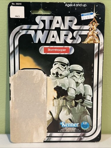 Vintage 1977 Kenner Star Wars Stormtrooper CardBack - 12 On Back