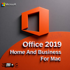 MS OFFICE 2019 HOME AND BUSINESS ( MAC / MACOS) INTEL iMAC MACBOOK PRO RETAIL 🔑