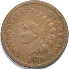 1879 Indian Head Penny Cent Very Good (VG)