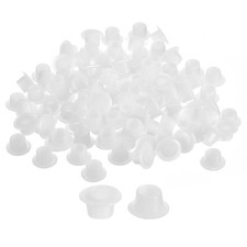 200Pcs 8mm 5/16" Dia Plastic Screw Hole Plugs Cover for Furniture, Clear
