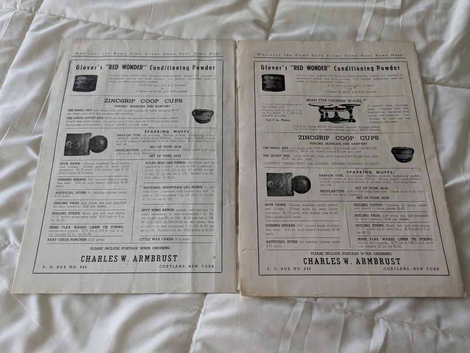  Gamefowl News Magazine's  (2) October 1960 & 1961 - Image 2 of 2