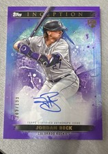 2024 Topps Inception - Base Rookie and Emerging Stars Autographs Jordan Beck...