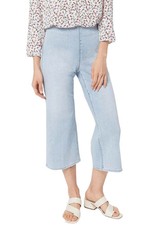 NYDJ Pull-On Wide-Leg Capri Jeans-Solstice-Reg 2-NWT-A451771