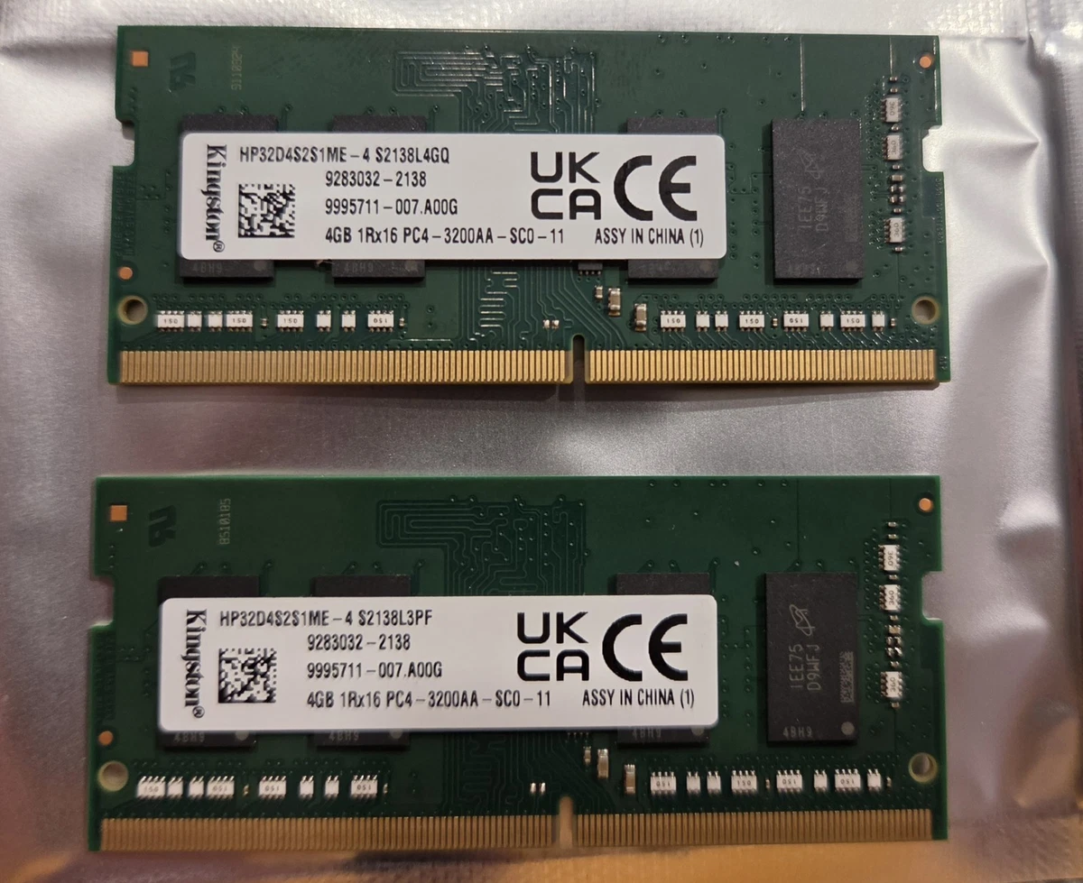 Kingston DDR4 SDRAM 4 GB Capacity per Module Memory (RAM) for sale