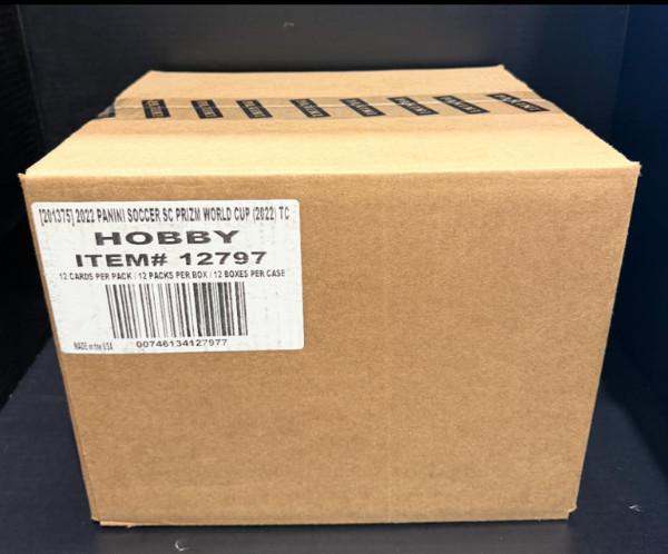 2022 PRIZM WORLD CUP SOCCER HOBBY SEALED 12 BOX CASE MESSI RONALDO Q0003 1