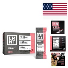 LMNT Zero Sugar Electrolytes - Raspberry Salt  Drink Mix  30-Count