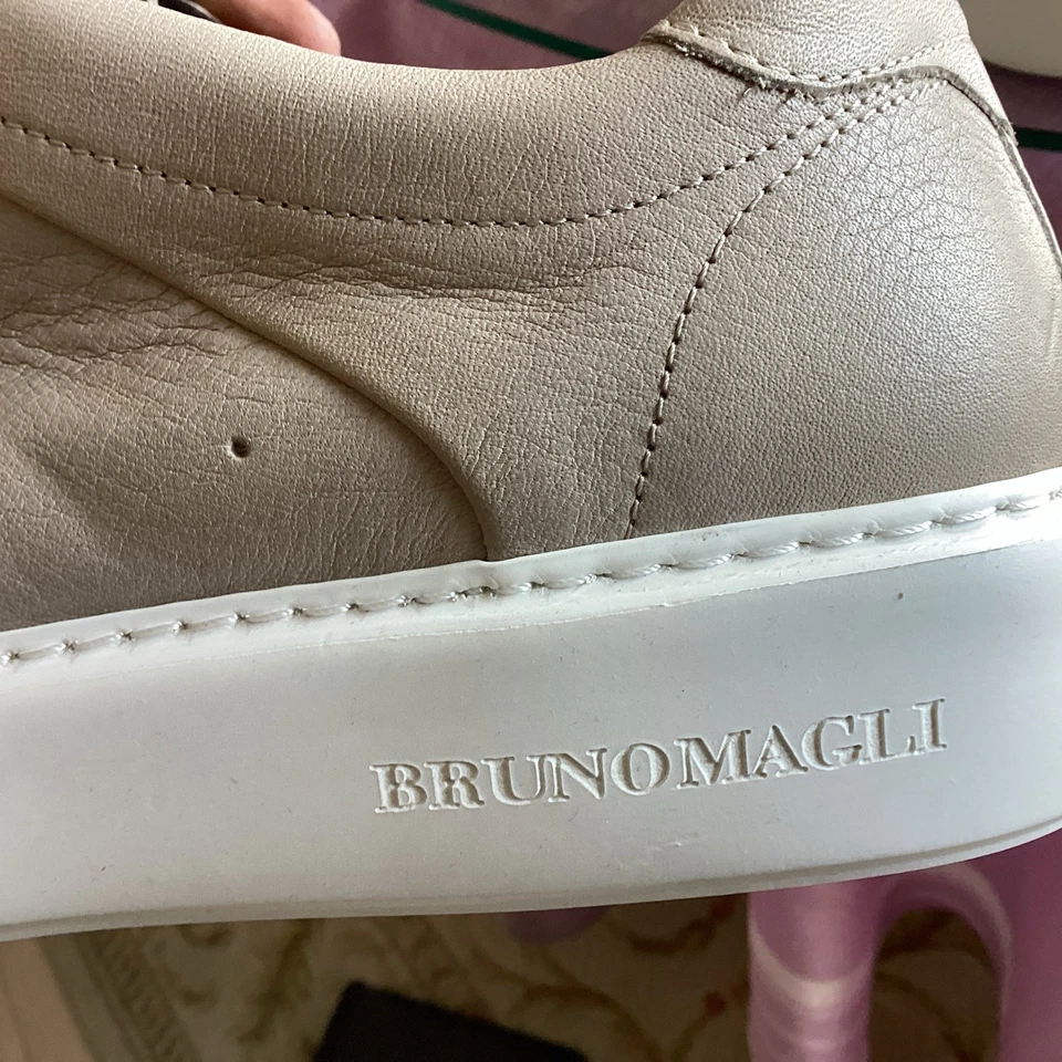 Nuevos zapatos para hombre Bruno Magli de cuero suave tostado talla 10 1/2 hechos en Italia Foto 4 de 4