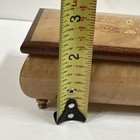 Italian Birdseye Maple Inlaid Musical Jewelry Box Plays “Memories” — photo 9