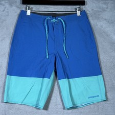 Patagonia Board Shorts Mens 28 Blue Hydropeak Series Swim Trunks Recycled SP23