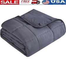 Weighted Blanket Breathable Microfiber Glass Beads Adult Gift Sleep Relaxation