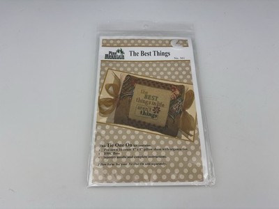 Pine Mountain Designs The Best Things Counted Cross Stitch Kit Sampler 3S