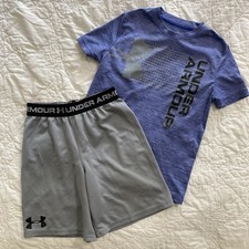 Boys Youth UA Short  T-Shirt Set Outfit, Small, Under armour, YSM